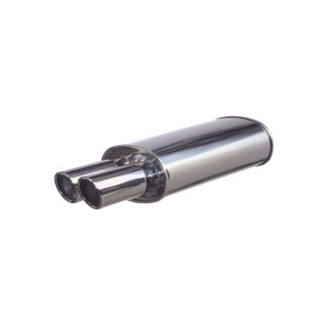 H-Gear Edelstahl Endschalldämpfer Turn down style 2.5 inch (universal) | HG-42483 | A4H-TECH.COM