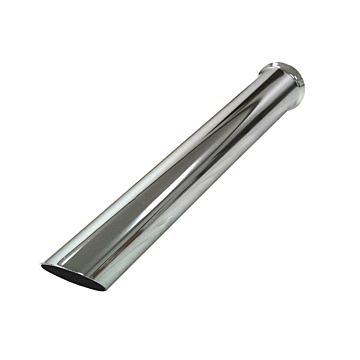 Simons Auspuff Verkleidung / Endrohr verchromt 580mm 2.5'' (universal) | U116350 | A4H-TECH.COM