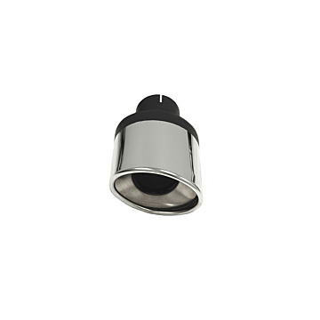 Simons Auspuff Verkleidung Ellips Links 2.5'' (universal) | U23630L | A4H-TECH.COM