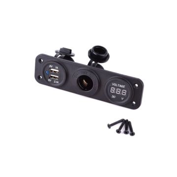 H-Gear Eingebauter USB Abgänge adapter 5V-2.1A/Input 12V (universal) | AUS-EU-E1093 | A4H-TECH.COM