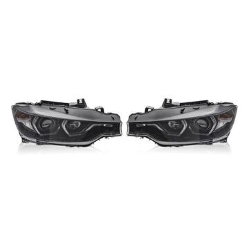 H-Gear DRL Hauptscheinwerfern schwarz LED gelbe incl. E-MARK (BMW F30/F31 11-15) | HG-DRL-BMW-BLK | A4H-TECH / ALL4HONDA.COM