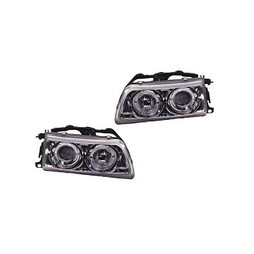 Sonar Angel Eyes hauptscheinwerfern Chrom (Honda Civic/CRX 88-89) | HL-C88-C | A4H-TECH / ALL4HONDA.COM