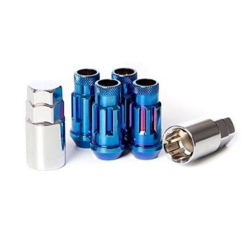 Muteki SR 48 Burned Blue locking nuts (open end) M12x1.5 (conical) | MU-32902UN | A4H-TECH.COM
