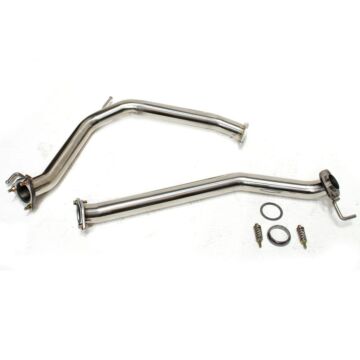 M2 Sport RVS middendemper zonder demper 2.5'' (Civic 07-12 Type R FN2) | M2-MHD-FN2-P | A4H-TECH.COM