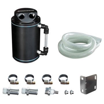 Mishimoto schwarz Öl-Überlaufbehälter (universal) | MMOCC-RB | A4H-TECH.COM