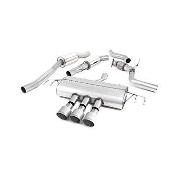 Milltek Race Exhaust system stainless steel Road+ 76mm (Honda Civic 17-21 2.0 Type R FK8) | MT-SSXHO2XX | A4H-TECH / ALL4HONDA.COM