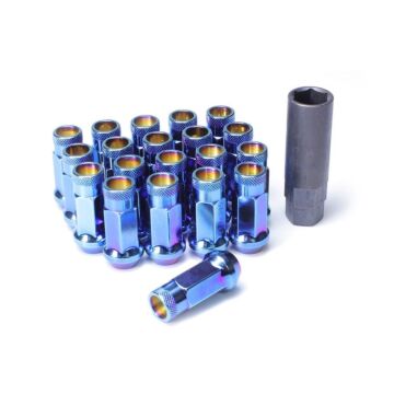 Muteki SR 48 Burned Blue wheel nuts (open end) M12x1.5 (conical) | MU-32906UN | A4H-TECH.COM