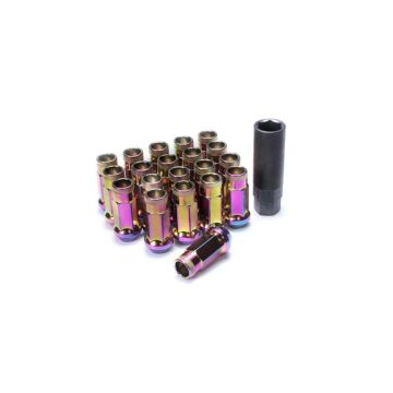 Muteki SR 48 Neo Chrome wheel nuts (open end) M12x1.5 (conical) | MU-32906N | A4H-TECH.COM