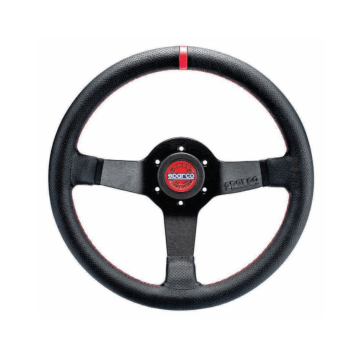 Sparco R330 Champion dish (330mm) stuur leer zwart (Universeel) | SP-015R330CHAMP |