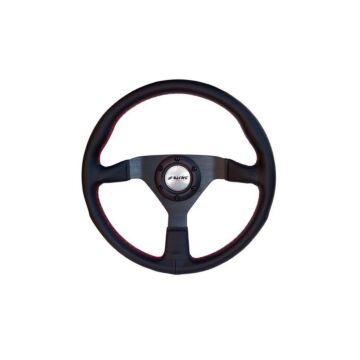 Simoni Racing (380MM) Defender stuur leer zwart (universeel)