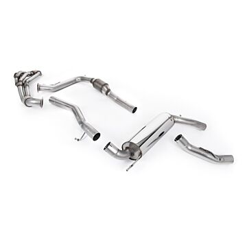 Milltek SS exhaust system  3'' / 76mm single tip + 3'' exhaust manifold (Honda Civic 07-12 Type R FN2)