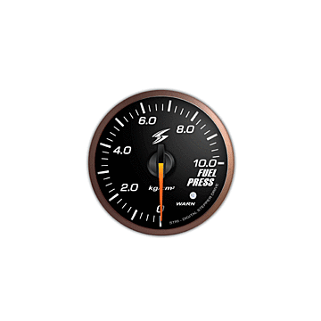 STRI DSD serie Brandstof druk Meter Club Sport Zwart/wit LED 60mm (universeel) | STRI-CS6005B | A4H-TECH.COM