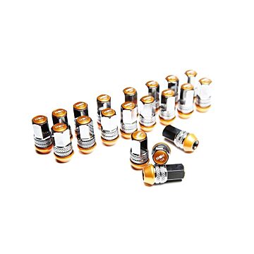 Summit RVS black chrome wielmoeren (Closed end) M12x1.5 (conisch) | UNWL-01010-1.50 | A4H-TECH.COM