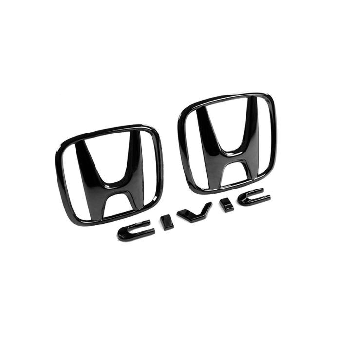 OEM Honda JDM black logo's Civic Sport (honda Civic 17-21 1.5 Turbo FK7) | 08F20-TGG-000 | A4H-TECH / ALL4HONDA.COM