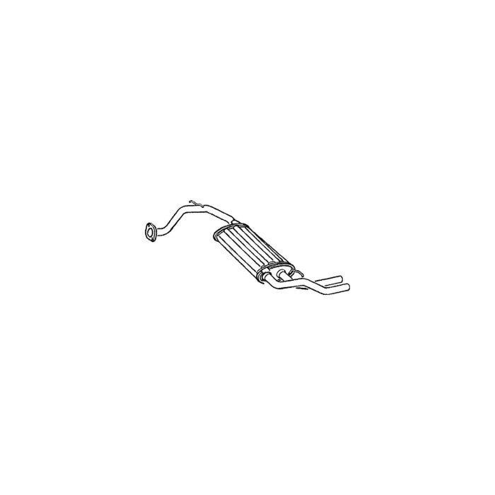 XHaust replacement rear muffler (Civic 88-91 3drs) | 1223006 | A4H-TECH.COM