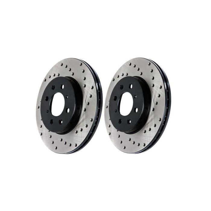 Stoptech drilled brake discs front (Civic 2015+ Type R Turbo FK2/FK8) | ST-128.40098 | A4H-TECH.COM