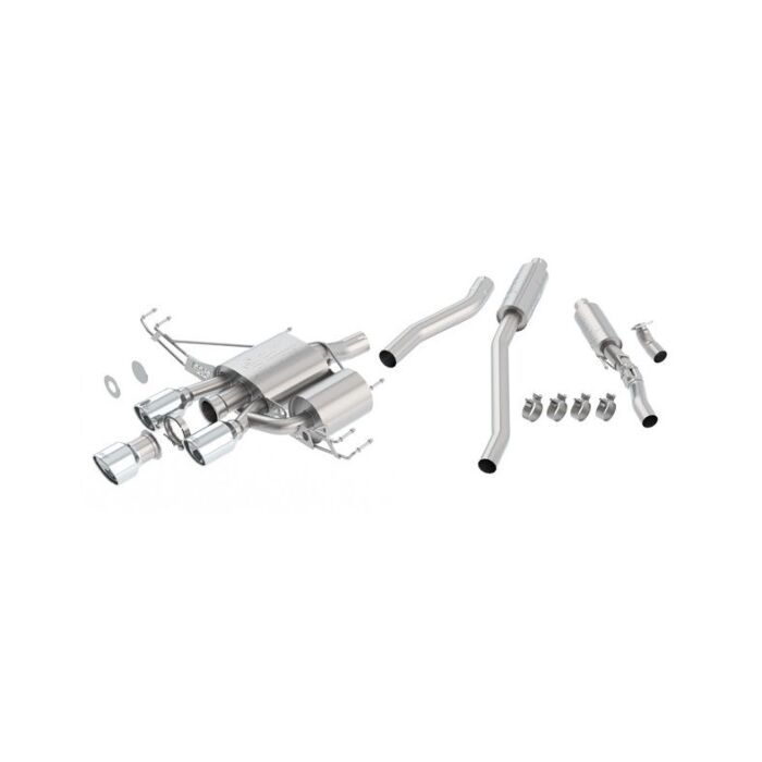 Borla Exhaust ATAK premium 2.75'' rvs uitlaatsysteem (Civic 2017+ 2.0 Type R FK8)