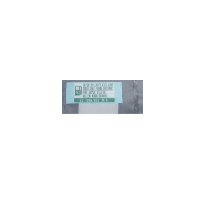 OEM Honda Sticker alleen euroloodvrij (Universeel) | 17669-SM4-G31 | A4H-TECH / ALL4HONDA.COM