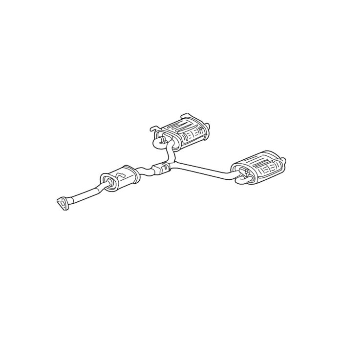 OEM Honda exhaust system incl. chrome tips (S2000-99-09) | 18030-S2A-020(X) | A4H-TECH.COM