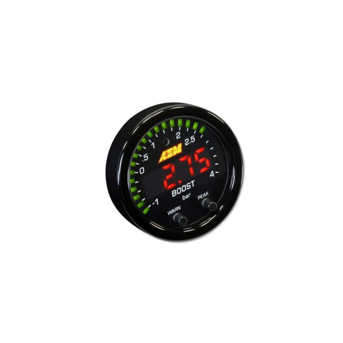 AEM X-series digital oil pressure gaue 150PSI / 10 BAR black (universal) | AEM-30-0302 | A4H-TECH.COM