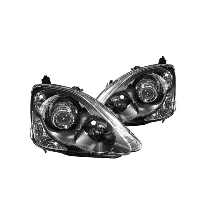 DEPO Facelift hauptscheinwerfer satz E-mark inkl. installation kit (Honda Civic 01-06 3/5 drs) | DP-317-1145PXAS2 | A4H-TECH / ALL4HONDA.COM