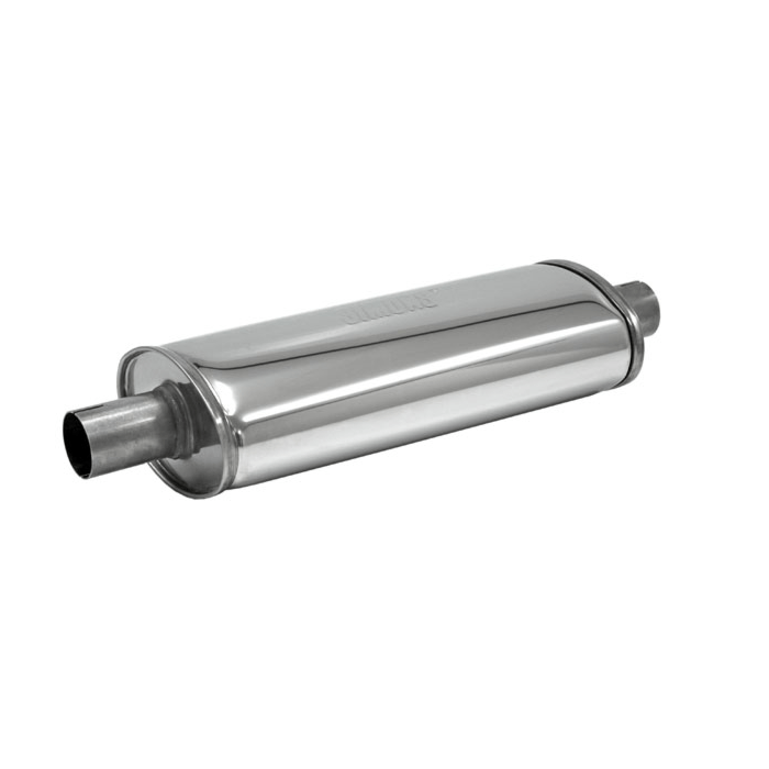 Simons stainless steel muffler medium 1.75'' Oval (universal) | U334500R | A4H-TECH.COM