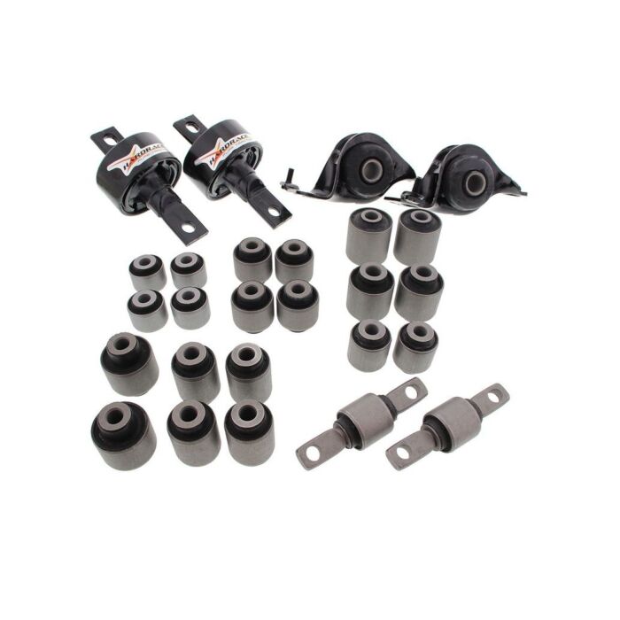 Hardrace suspension bushing set 24-piece (Integra 95-00 1.8 Type R JDM) | HR-6107-DC2-R | A4H-TECH.COM