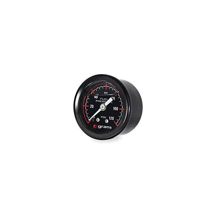 Grams brandstofdruk meter zwart 0-120 PSI (universeel) | G2-99-1200 | A4H-TECH.COM