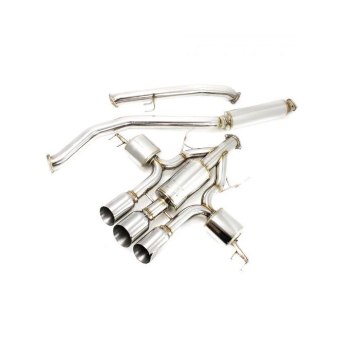 Greddy Supreme HG exhaust system triple tip stainless steel 76mm (Civic 2017+ Type R FK8) | GR-10158215 | A4H-TECH.COM