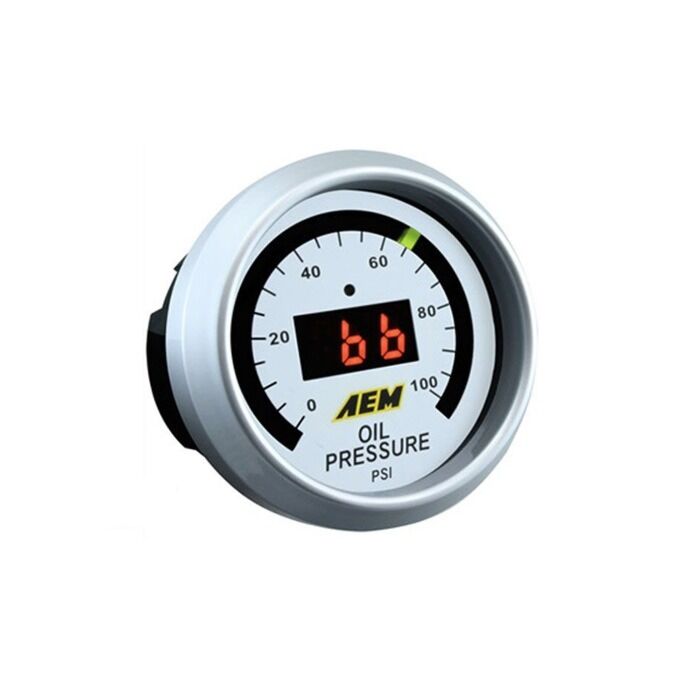 AEM digital oil pressure gauge 100 PSI (universal) | AEM-30-4401 | A4H-TECH / ALL4HONDA.COM