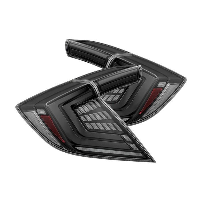 Alpharex NOVA-Series Prismatic LED achterlichten alpha zwart (Honda Civic 17-21 FK6/FK7/FK8) | AR-676000 | A4H-TECH / ALL4HONDA.COM