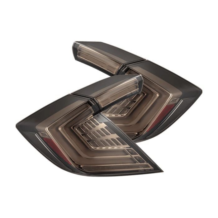 Alpharex NOVA-Series Prismatic LED achterlichten clear smoke (Honda Civic 17-21 FK6/FK7/FK8) | AR-676040 | A4H-TECH / ALL4HONDA.COM