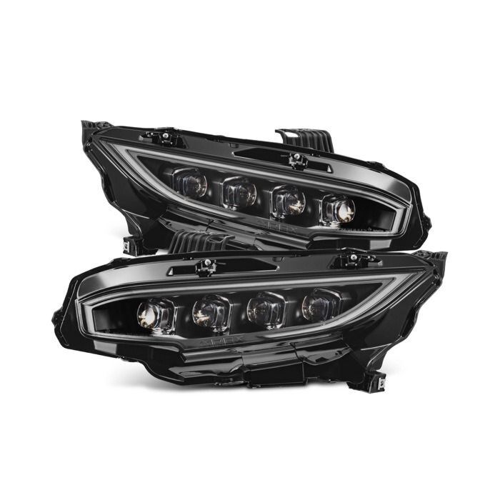 Alpharex NOVA-Series LED headlights black (Honda Civic 17-21 FK6/FK7/FK8) | AR-880491 | A4H-TECH / ALL4HONDA.COM