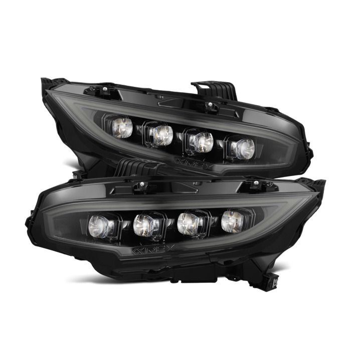 Alpharex NOVA-Series LED headlights alpha black (Honda Civic 17-21 FK6/FK7/FK8) | AR-880492 | A4H-TECH / ALL4HONDA.COM