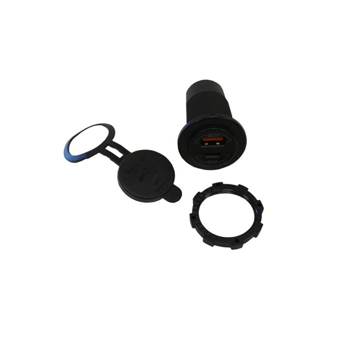 H-Gear Pro-Line Build-in USB port (USB A 36W + USB C 60W) (universal) | AUS-EU-E1093 | A4H-TECH