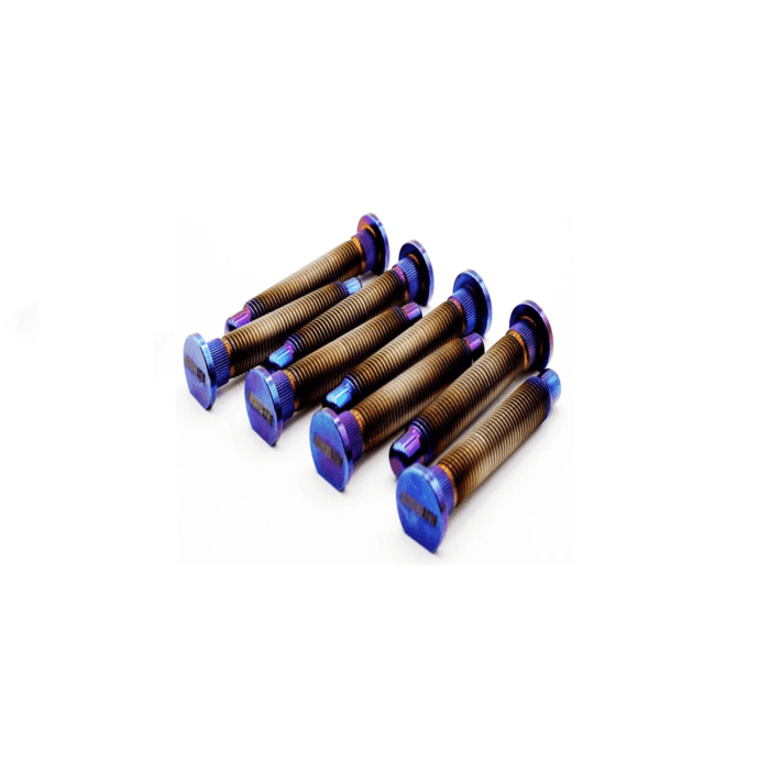 Blox Racing Extreme Ti64 Titanium Burned extended wheel stud M12x1.5 (universal) | BXAC-00175-B | A4H-TECH / ALL4HONDA.COM