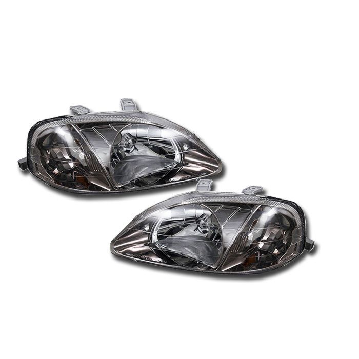 OEM Honda JDM EK9 Koplampen ''gun metal'' (Honda Civic 99-00 2/3/4 drs RHD)