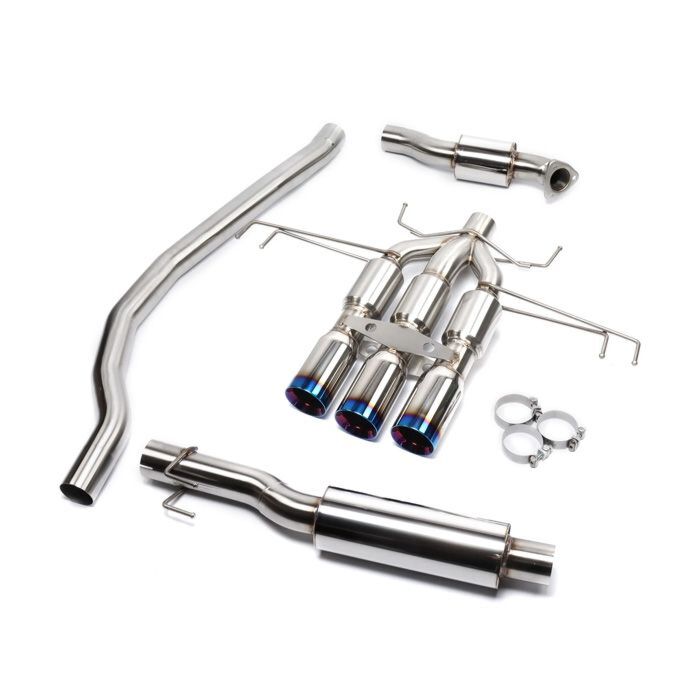 DC Sports Stainless steel exhaust system (Honda Civic 17-21 2.0 FK8 Type R Turbo) | DC-TCS5532X | A4H-TECH / ALL4HONDA.COM