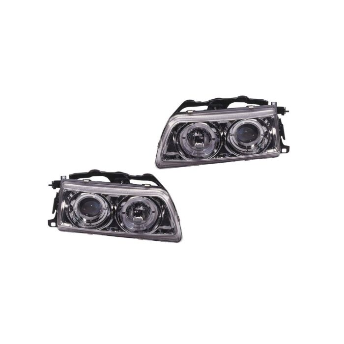 Sonar Angel Eyes head lights Chrome (Civic/CRX 90-91) | HL-C90-C | A4H-TECH.COM