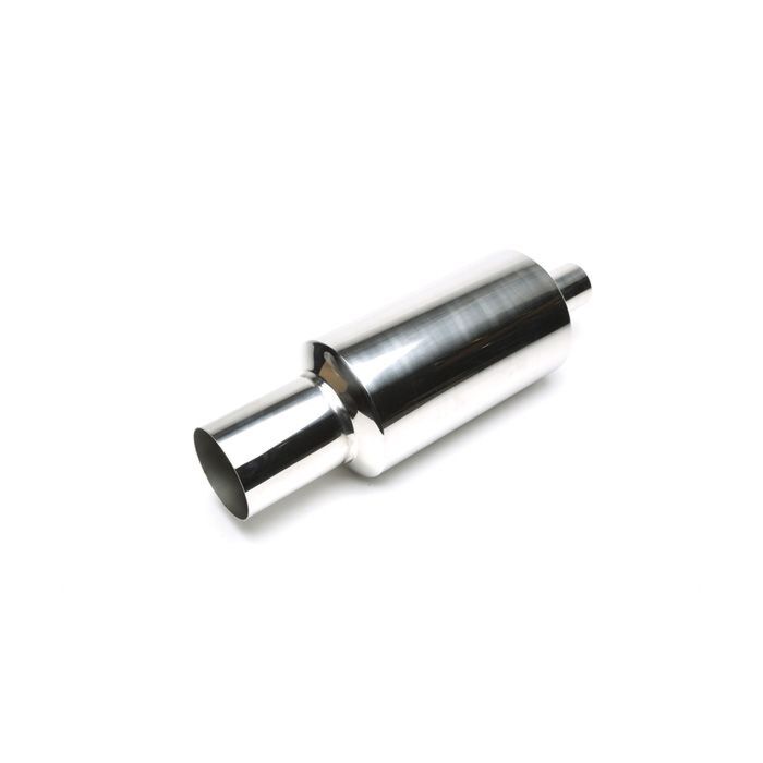 H-Gear Pro-Line Stainless steel sport rear muffler round T-1 115/65mm (universal) | HG-96UNI15 | A4H-TECH / ALL4HONDA.COM