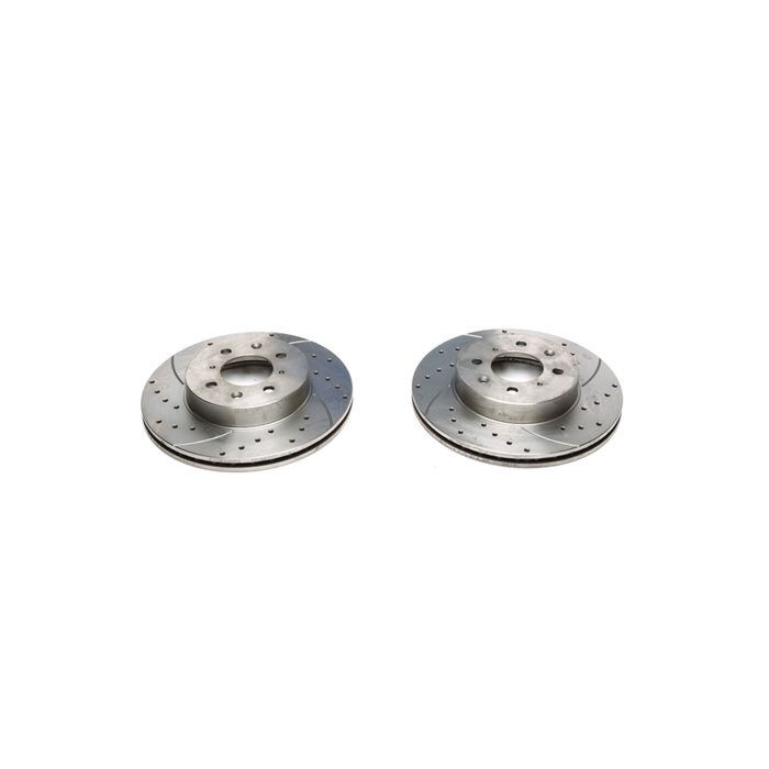 H-Gear Tuner-Line 262mm drilled/grooved brake discs front incl. TUV (Honda Accord/Prelude) | HG-EVOBS2058P | A4H-TECH / ALL4HONDA.COM