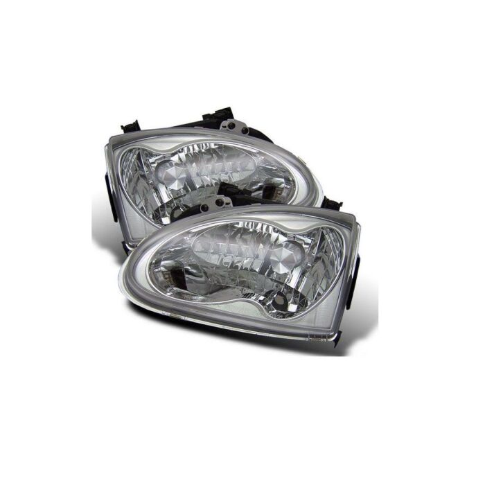 Sonar Clear head lights chrome (Del Sol 92-98) | HL-CRX92-C | A4H-TECH.COM