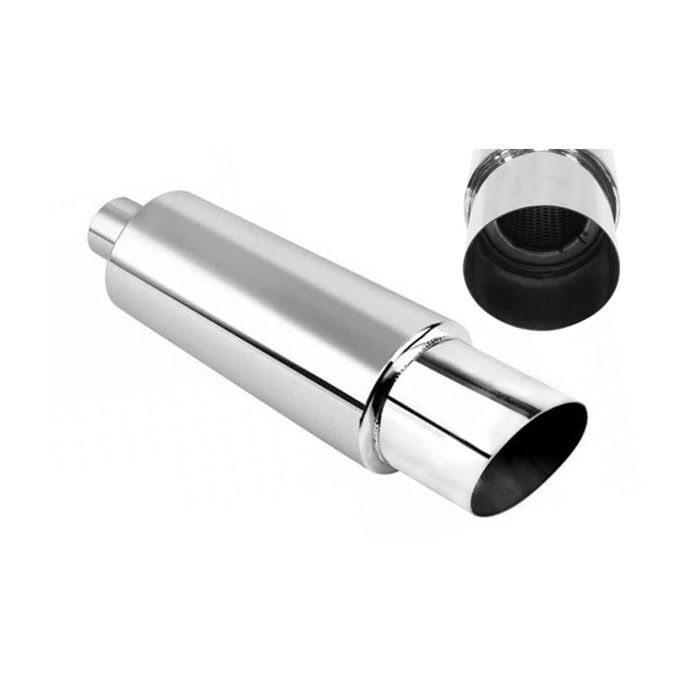 H-Gear Pro-Line Edelstahl Endschalldämpfer 89mm Edelstahl tip (universal) | HG-JSRM-ST-XXMM | A4H-TECH / ALL4HONDA.COM