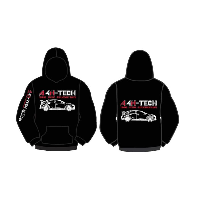 A4H-TECH.COM Hoodie Pullover/Kapuzenpulli schwarz + Logo (universal) | A4H-HOODY | A4H-TECH.COM