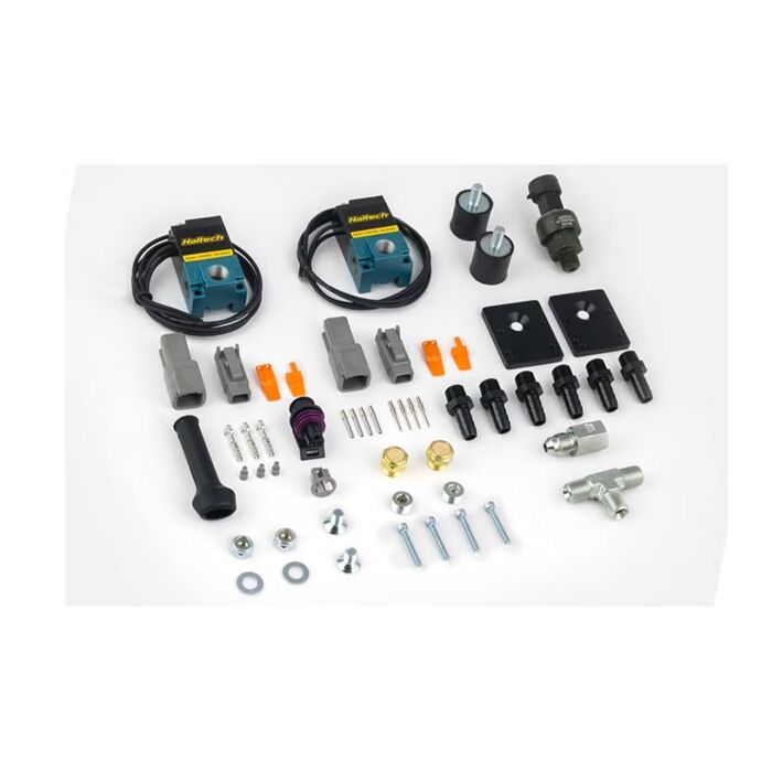 Haltech Kit de doble controlador electrónico de sobrealimentación/solenoide de 3 puertos + sensor de presión (universal) | HT-020402 | A4H-TECH