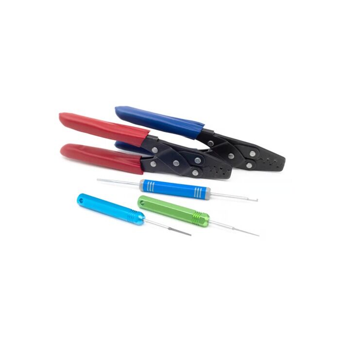 Haltech Kit de herramientas de crimpado + herramientas de extracción de pines (universal) | HT-070300 | A4H-TECH