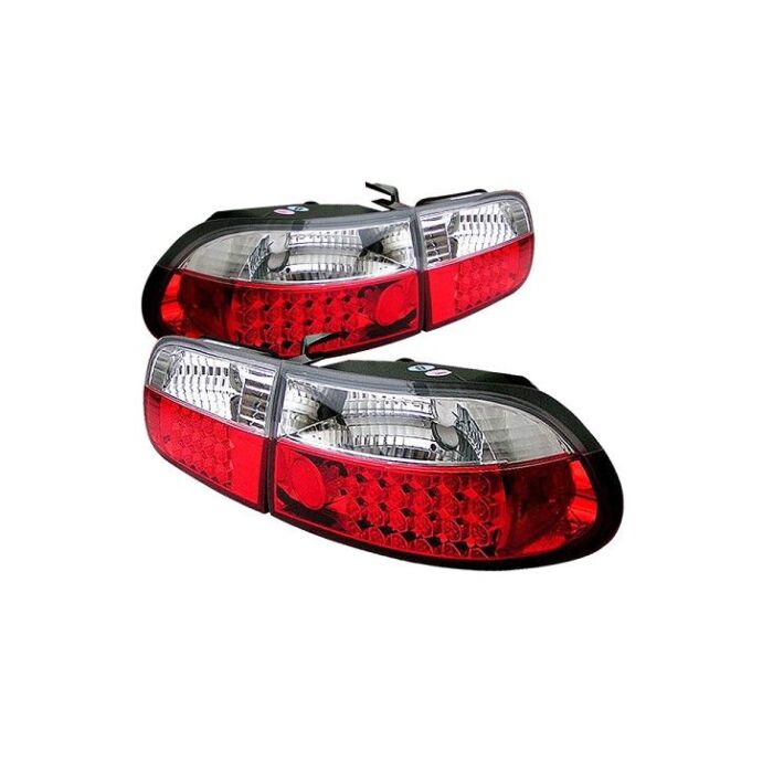 Sonar Achterlichten Red/Clear LED (Civic 92-95 3drs)