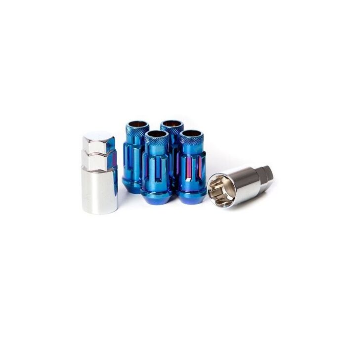 Muteki SR 48 Burned Blue locking nuts (open end) M12x1.5 (conical) | MU-32902UN | A4H-TECH.COM
