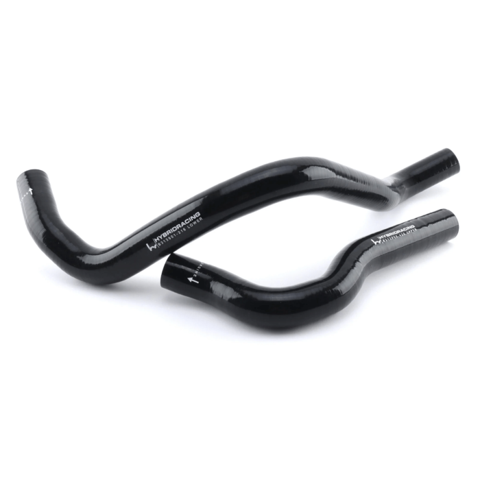 Hybrid Racing 2-teilig silikon Wasserkühler schlauche schwarz (Honda 92-01 B-serie motor)