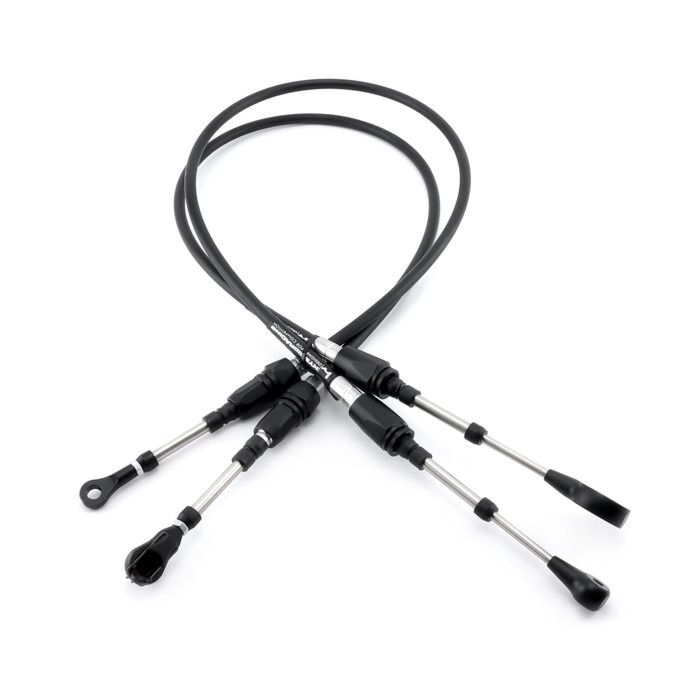 Hybrid Racing performance shifter cables (Honda Accord 03-07 shifter - K20Z transmission K-swap) | HYB-SCA-01-33 | A4H-TECH / ALL4HONDA.COM
